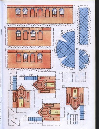 Бумажный макет церкви