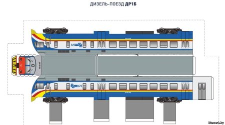 Развертка пассажирский вагон РЖД