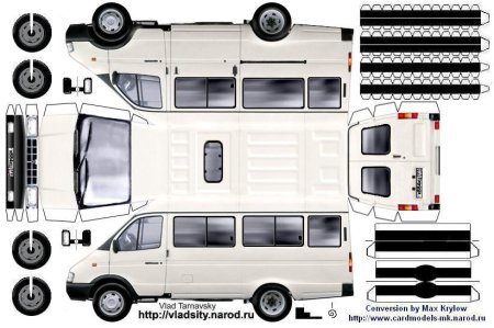 Развёртки ПАЗ 3205