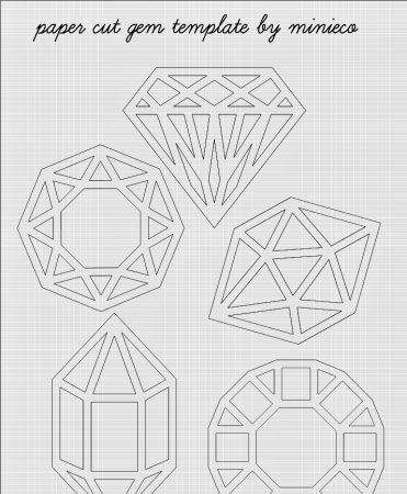 Трафареты алмаза из бумаги (44 фото)
