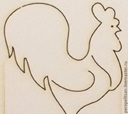 Раскраска петушок для детей 2-3 лет