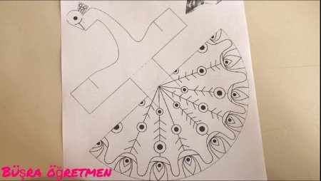 Технология 3 класс Павлин из бумаги