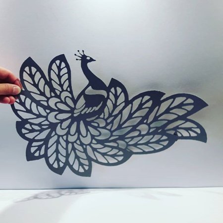 Вытынанка Павлин