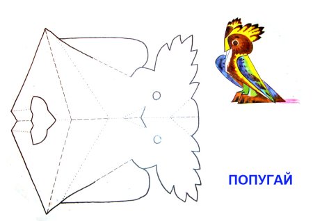 Птица из бумаги схема