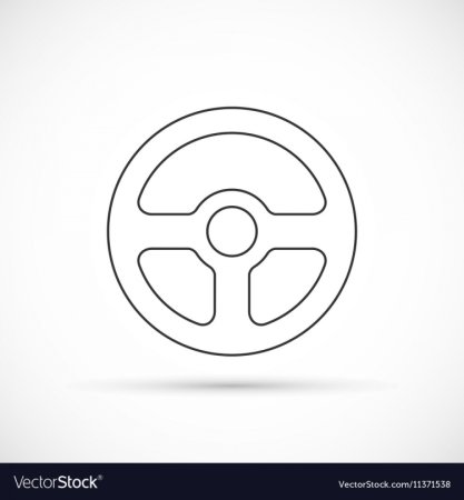 Руль автомобиля трафарет