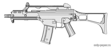 Чертеж Heckler & Koch g36c