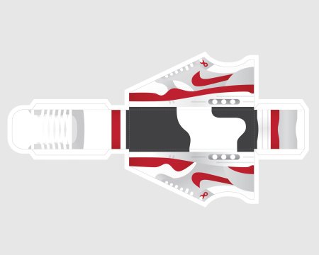 Air Jordan 1 развертка