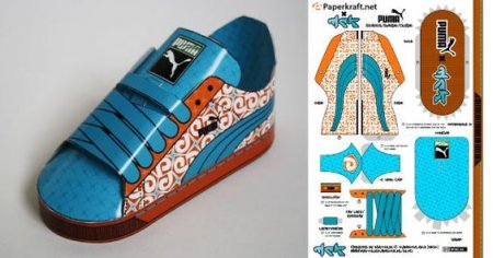 Трафарет обуви для кукол