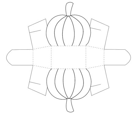 Коробка для торта трафарет
