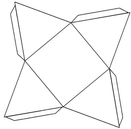 Трафареты геометрических фигур из бумаги (46 фото)