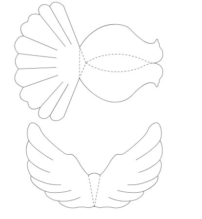 Голубь из бумаги