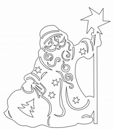 Новогодние вырезки на окна