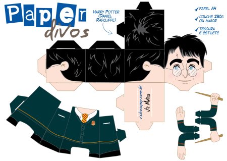 3д Гарри Поттер из бумаги