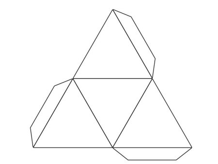 Правильный тетраэдр развертка для склеивания