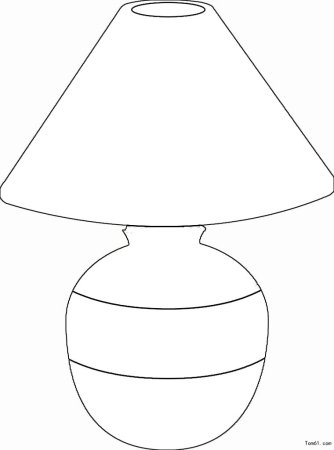 Раскраска лампа настольная