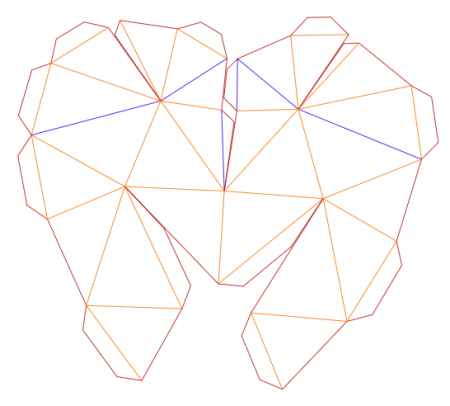 Развертка объемного сердца