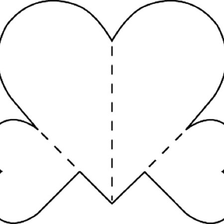 Трафареты сердца 3д из бумаги (44 фото)
