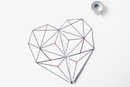 Сердце из геометрических фигур