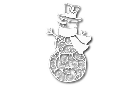 Снеговик трафарет для вырезания