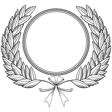 Венок гравюра