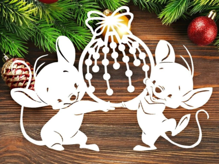 Новогоднее украшения на окна