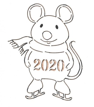 Трафареты на новый год 2020