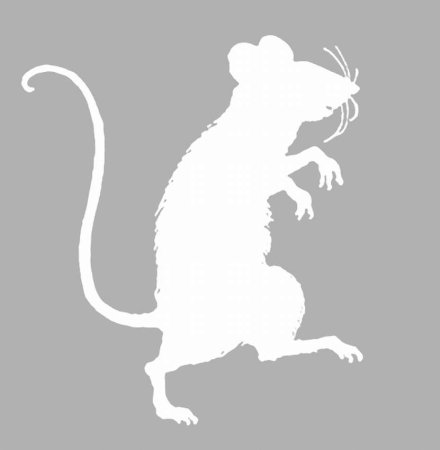 Вытынанка мышка из сказки