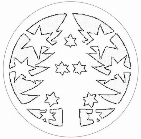 Новогодние шары трафареты на окна
