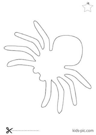 Трафареты паука для вырезания из бумаги (50 фото)
