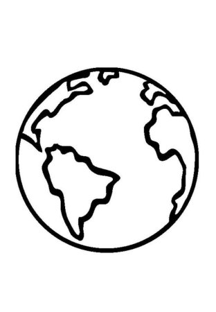 Раскраска наша Планета земля