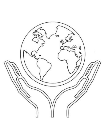 Планета земля контур