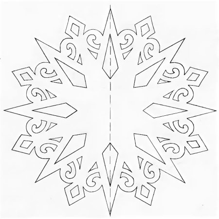 Снежинки из бумаги трафареты