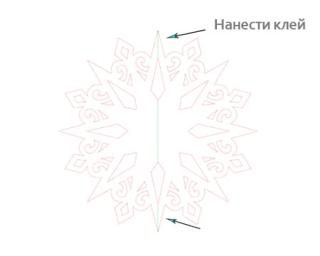 Снежинки на новый год схема