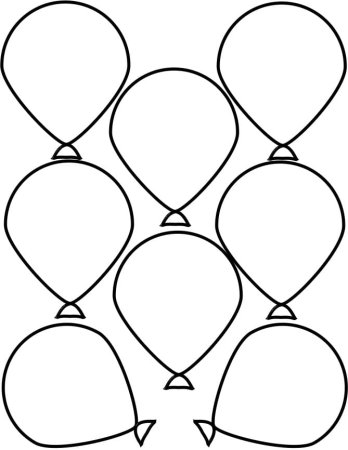 Трафареты для воздушного шара из бумаги (48 фото)