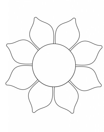 Цветок шаблон
