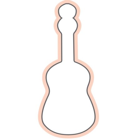 Пряник гитара трафарет