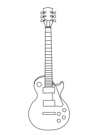 Электрогитара Gibson les Paul контур