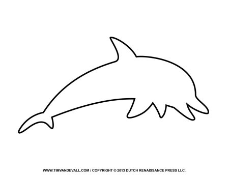 Трафареты дельфинов для вырезания из бумаги (44 фото)
