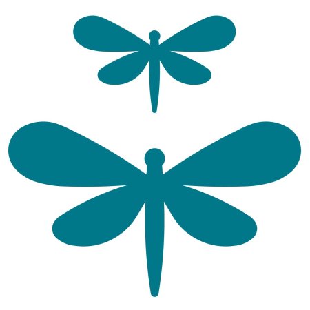 Стрекоза трафарет для вырезания