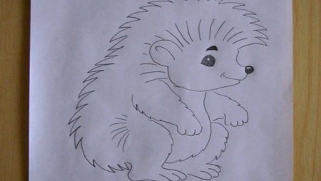 Ежик из семечек шаблон