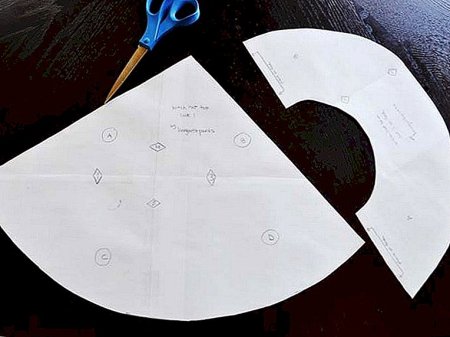 Выкройка шляпки из бумаги