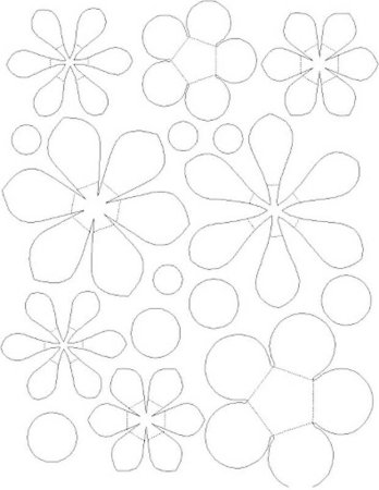 Трафареты цветов для скрапбукинга из бумаги (50 фото)