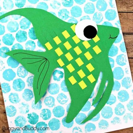 Плетеная рыбка из бумаги