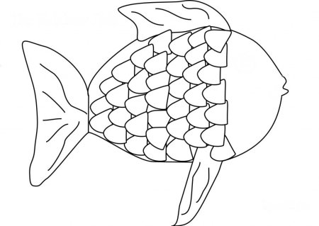 Шаблон мозаики рыбы