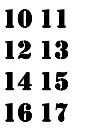 Цифры от 10 до 20