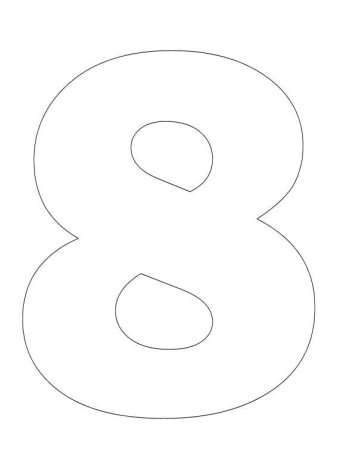 Трафарет 8 для торта