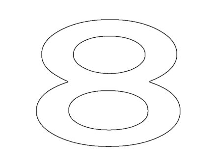 Трафарет 8 для торта