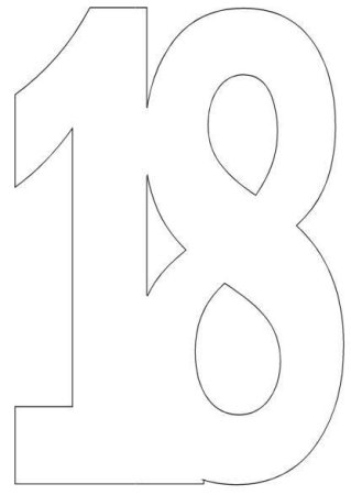 18 Трафарет