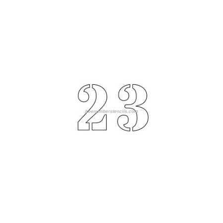 Маленькая цифра 23