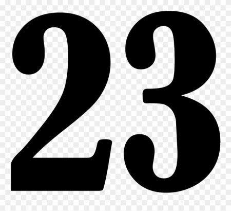 Красивые цифры 23